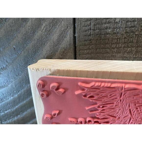 House Mouse Head Over Heels 2008 wood block rubber stamp - Picture 5 of 8